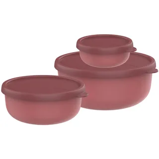 Mepal Frischhaltedose rund vivid mauve 2,5 l 3-teilig