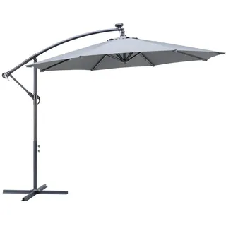 Ambia Garden Ampelschirm , Anthrazit, Dunkelgrau , Textil , 245 cm , Sonnenschutz, Sonnenschirme