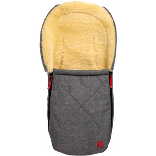 Kaiser 6534170 Lammfellkuschelsäckchen Emma, anthrazit melange