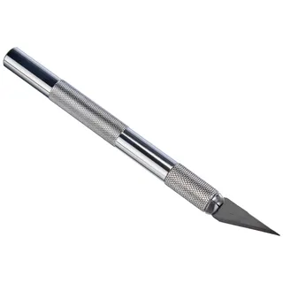 Westcott E-84010 00 Skalpell mit Metallgriff und auswechselbarer Klinge, silber