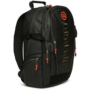 Superdry Tarp Embroidered Rucksack - Black / Khaki Green - One Size