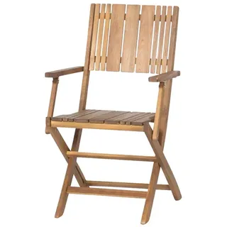 Siena Garden Klappsessel Falun 57 x 50,5 x 88 cm braun