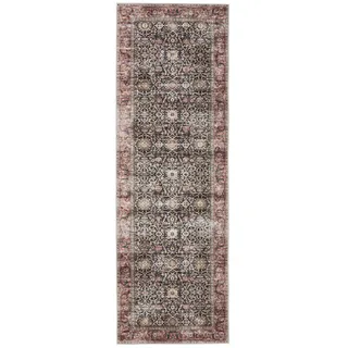 benuta Vintage-Läufer George waschbar 80x240 cm , Multicolor, Rot , Kunststoff , Vintage , Rechteckig , 80x240 cm , Oeko-Tex® Standard 100 , in verschiedenen Größen erhältlich, rutschfeste Unterfläche, waschbar , Teppiche und Böden, Teppiche, Teppichläufer, Läufer