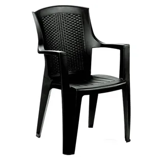 Stuhl IN Pp / Rattan C / Schwimmflügel Eden Hoch Anthrazit