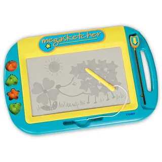 TOMY Motorisierte Magnettafel Für Kinder Megasketcher, Mehrfarbig - Hochwertiges Kinderspielzeug - Zaubertafel Bunt Ohne Wabenstruktur, Fördert Die Kreativität - Ab 3 Jahre
