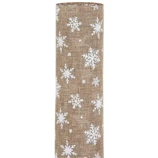 SUD IMPORT SRL Star & Snowflake ROT Natur cm30x5mt3079G##, Siehe Foto