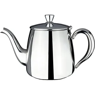 Café Olé PT-035 Cafe Ole Erstklassige Premium Teekanne, 18/10 Edelstahl, 35 Ounces, Tropffreies Ausgießen, hohle Griffen & Klappdeckel, Silber