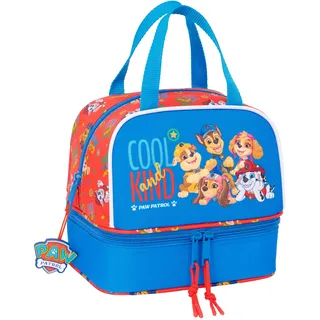 Safta Paw Patrol Cool Lunchbox, hochwertig und widerstandsfähig, für Mahlzeiten, Freizeit, Snacks und Frühstück, 20 x 15 x 20 cm, Rot/Blau, M, Casual