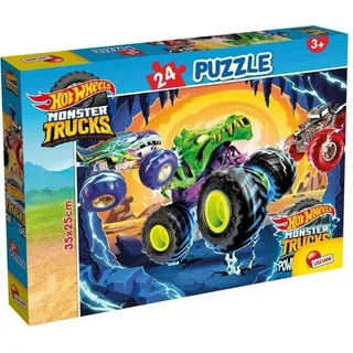 MONSTER TRUCKS Puzzle 24 elementy HOT WHEELS 35 CM * 25 CM 3+