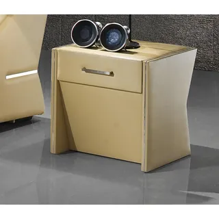 Moderner Nachtt Tisch Beistell Tische Konsolen Konsole Schlaf Zimmer Neu Kommode - Beige