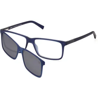 Timberland Rechteckig Kunststoff Brillen in Matte Blue für Herren, Brille mit Sehstärke, optional mit Sonnenbrillen tönung oder Blaulichtfilter (Modell TB1765)