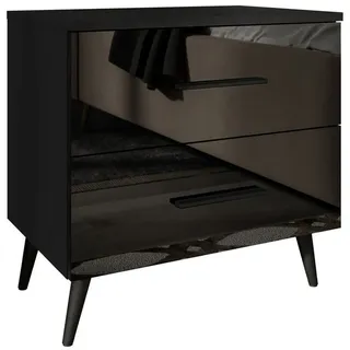 lookway Nachtschrank Aura 55 x 54 x 37 cm Schwarz