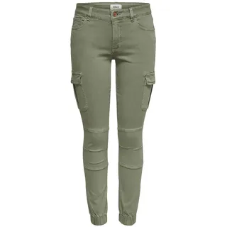 Only Damen, ONLMISSOURI REG ANK Cargo PNT NOOS", Hose,Oil Green,40W / 30L