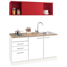 Bild Küchenzeile »Mini«, mit E-Geräten, Breite 150 cm, rot