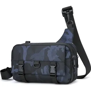 INF Chest Bag - Stylische und funktionelle Crossbody Tasche Blau - Blau