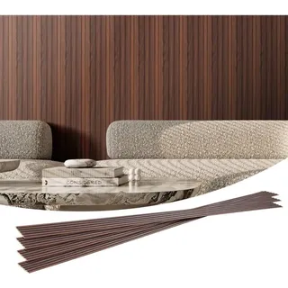 Vevor Akustikpaneel VEVOR Dunkles Teakholz 8 St. 245 x 16,6 cm