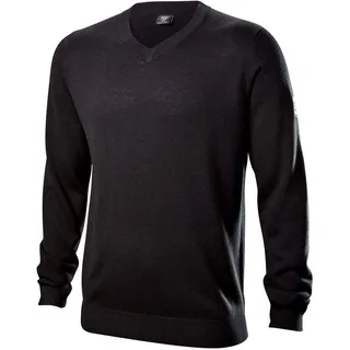 Wilson Staff Herren Golf-Pullover, V-Ausschnitt, WILSON STAFF V NECK SWEATER, Wolle/Acryl, Schwarz, Gr. XL, WGA700724XL