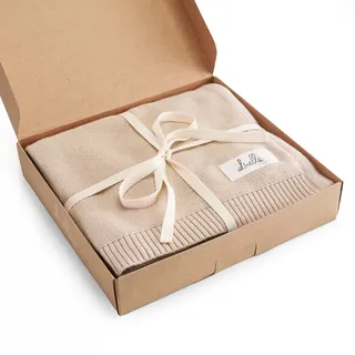 Livella Babydecke aus 100% Bio-Baumwolle, 1 St beige