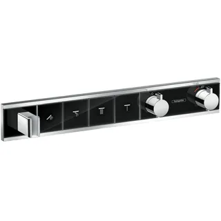 Hansgrohe RainSelect Duschthermostat für 4 Verbraucher Chrom/Schwarz 15357600