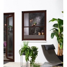 Bild von Hecht Rollobausatz Fenster SMART, 130x160 cm, Dunkelbraun