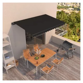 vidaXL Markise 450 x 350 cm grau