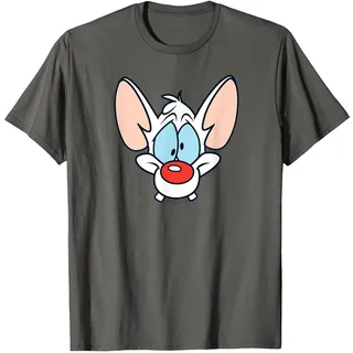 Pinky and The Brain Pink T-Shirt, Herren, Anthrazit, 6XL