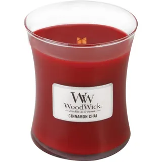 Woodwick Cinnamon Chai Duftkerze 275 g rot
