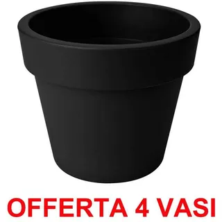 Angebot 4 Vase Green Basics Top Pflanzkübel 30CM Living Black ELHO