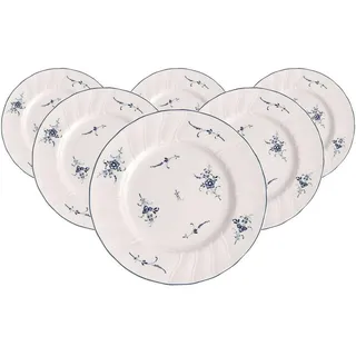 Villeroy & Boch Frühstücksteller 20,5 cm blau/weiß 6er Set