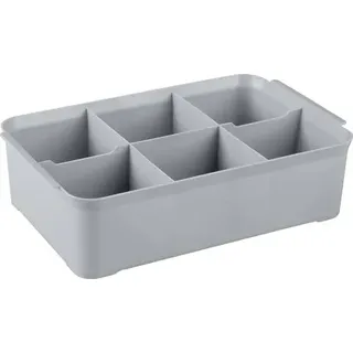 Curver 243860 Aufbewahrungsbox HANDY (L x B x H) 275 x 175 x 75 mm Silber 1 St.