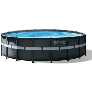 Intex Ultra Rondo XTR 549 x 132 cm inkl. Sandfilteranlage, Boden-Schutzplane, Abdeckplane, Filterpumpe, Poolleiter