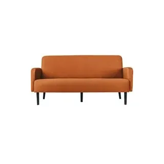 meet powered by PAPERFLOW 3-Sitzer Sofa LISBOA braun schwarz Stoff 176,0 x 81,5 x 83,0 cm, 1 St.