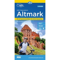 ADFC Regionalkarte Altmark, 1:75.000, mit Tagestourenvorschlägen, reiß- und wetterfest, E-Bike-geeignet, mit Knotenpunkten, GPS-Tracks Download