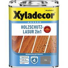 Bild Holzschutz-Lasur 2 in 1 750 ml grau
