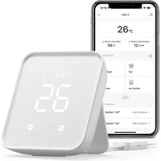 SwitchBot Hub 2, Smart Home Hub, Weiss