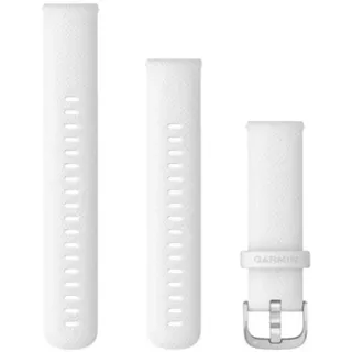 Garmin Schnellwechsel-Armband 18 mm, Silikon, Weiß | Original Zubehör passend für Forerunner, venu, vívoactive