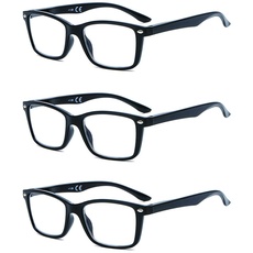 Suertree Feder Scharnier (3 Pack) Lesebrillen Sehhilfe Augenoptik Brille Lesehilfe für Damen Herren von 2.25X BM151