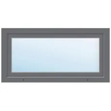 Kunststofffenster ARON Basic weiß/anthrazit 1000x550 mm DIN Links