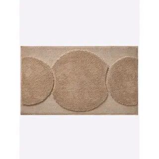 Badematte GRUND Gr. 8, sand, WC-Deckelbezug (47cm x 50cm), 1 Stk., Badematten, Badematte