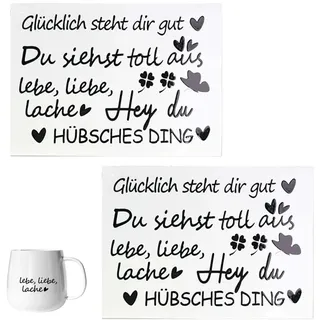 2Stk wandtattoo badezimmer Spiegel Aufkleber Dekoration,Spiegelaufkleber Motivations Sprüche Wandaufkleber für Zitate,Fensterbilder Wandsticker zur Förderung von Selbstbewusstsein Positiver Energie
