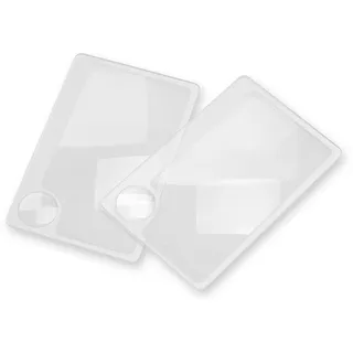 Carson Optical Carson Wallet Twin Pack Mag kreditkartengroße 2,5x Lupe mit 6x Spotlinse im Zweierpack (WM-01)