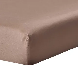 Homescapes Spannbettlaken Satin aus 100% Bio-Baumwolle , Textil , Rechteckig , 100x200 cm , Oeko-Tex® , Heimtextilien, Bettwäsche & Leintücher, Leintücher, Bettlaken