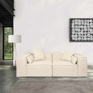 Home Deluxe Modulares Sofa VERONA S beige