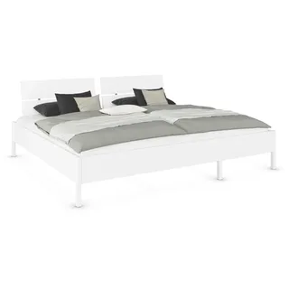 Rauch Möbel »Familienbett XXL Familiengröße Ehebett Doppelbett umbaubar« flexible Umbaumöglichkeit in Germany , Schlafzimmer, Komplette Schlafzimmer und 270x200 cm - mit oder ohne Kopfteil MADE IN weiß
