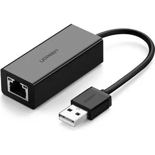 UGREEN Adapter USB 2.0 zu RJ45 - Schwarz