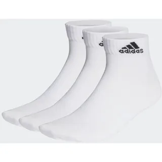 adidas Thin and Light Ankle Socken, 3 Paar White / Black 25-27