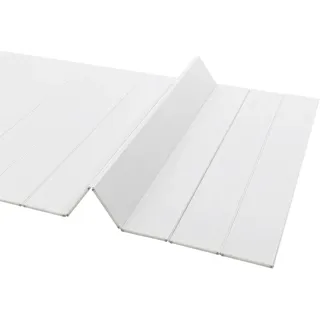 Badewannenabdeckung - Faltbare Badewannenablage - 170×70×0,65 cm - Rechteckig - Wasser- & staubdicht - Isolierend - Max. 5 kg - Hitzebeständig bis 80 °C - Weiß - Weiß