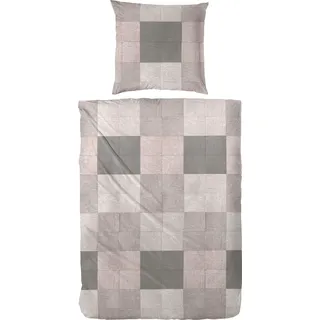 Primera Glencheck Flanell Rosa 135 x 200 cm + 2 x 80 x 80 cm