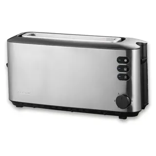 Severin Langschlitz-Toaster Edelstahl/schwarz