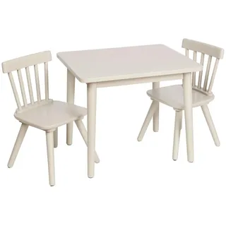 Jimmylee Kindersitzgruppe , Beige , Holz , Kautschukholz , vollmassiv , Babymöbel & Kindermöbel, Babyzimmer, Kindersessel & Kindertische
